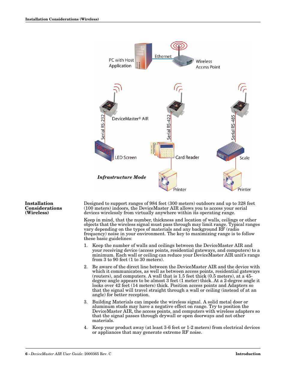 Installation considerations (wireless) | Comtrol DM AIR User Manual | Page 6 / 74