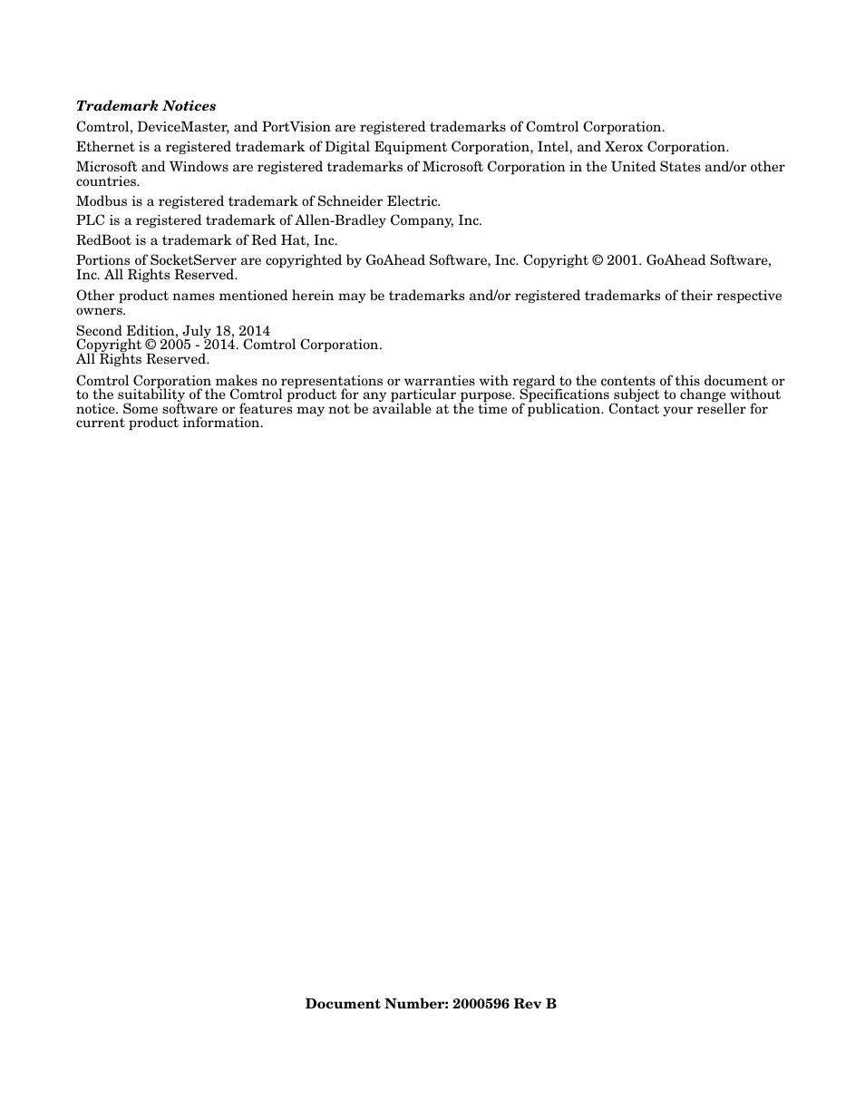 Comtrol UP 16-Port User Manual | Page 2 / 54