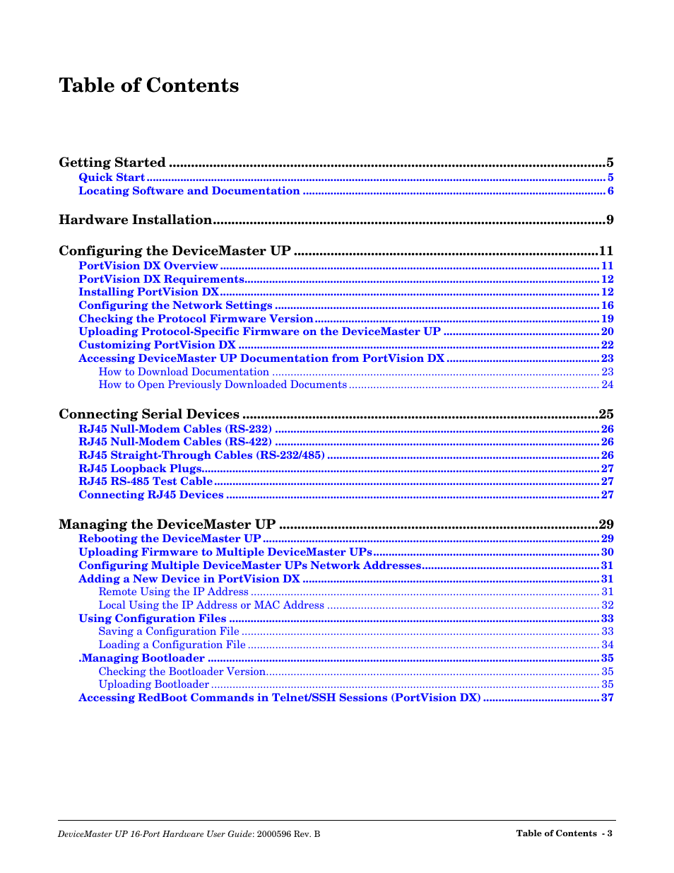 Comtrol UP 16-Port User Manual | Page 3 / 54