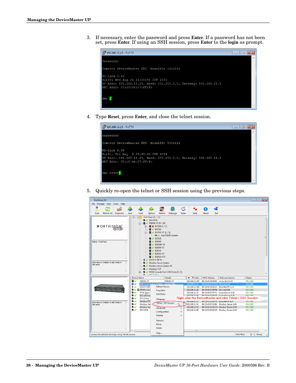 Comtrol UP 16-Port User Manual | Page 38 / 54