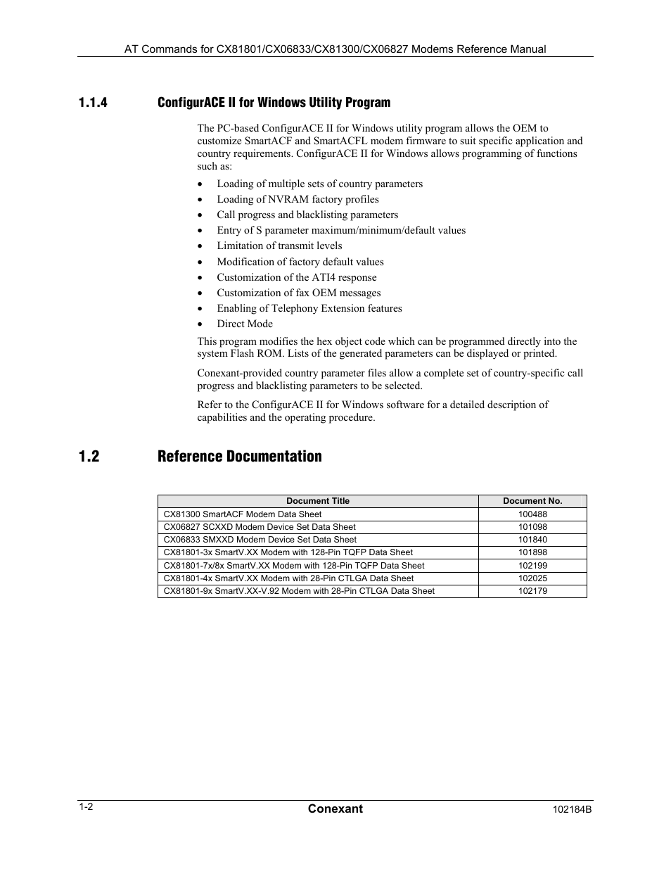 Configurace ii for windows utility program, Reference documentation, 2 reference documentation | 4 configurace ii for windows utility program | Comtrol AT Commands User Manual | Page 14 / 206