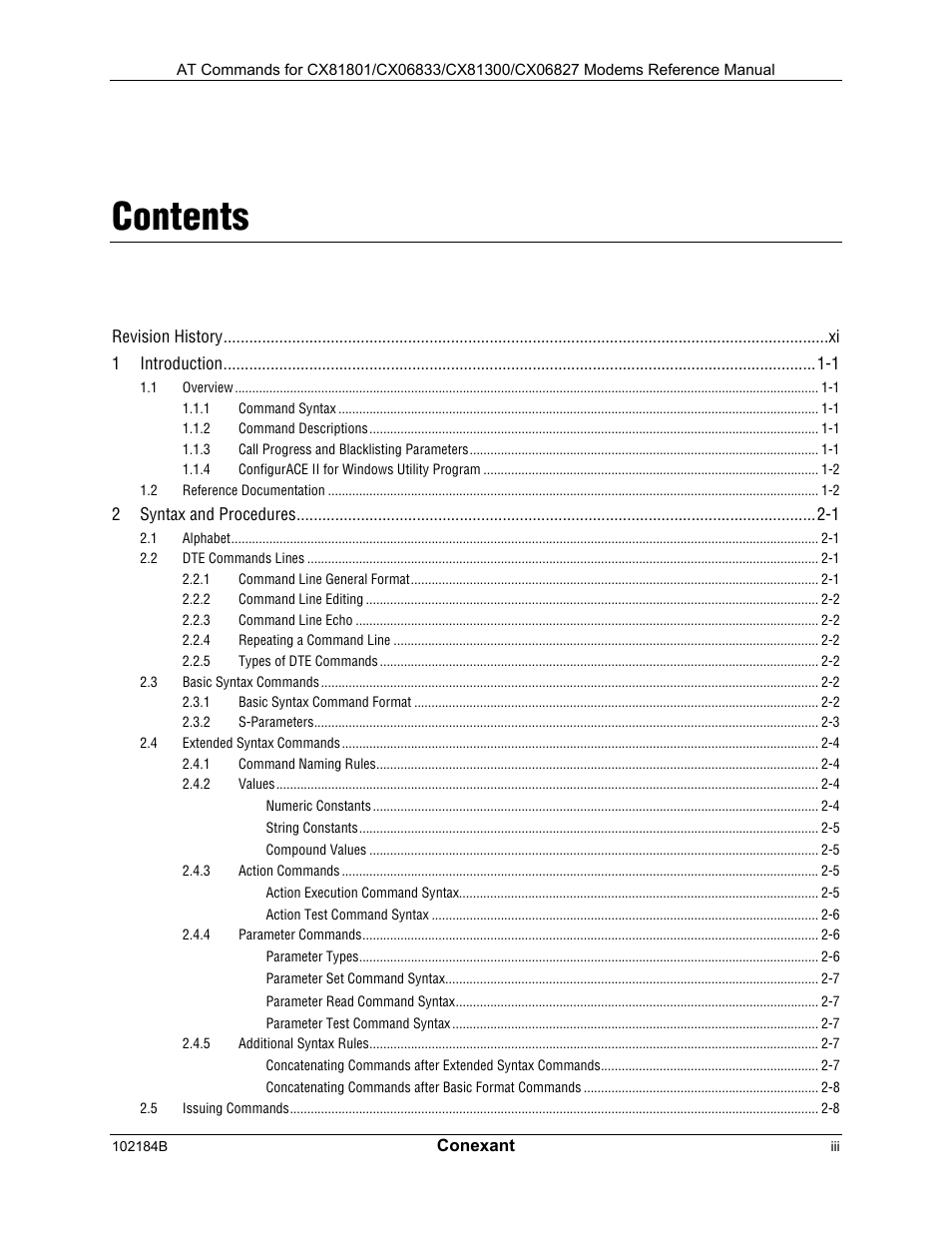 Comtrol AT Commands User Manual | Page 3 / 206
