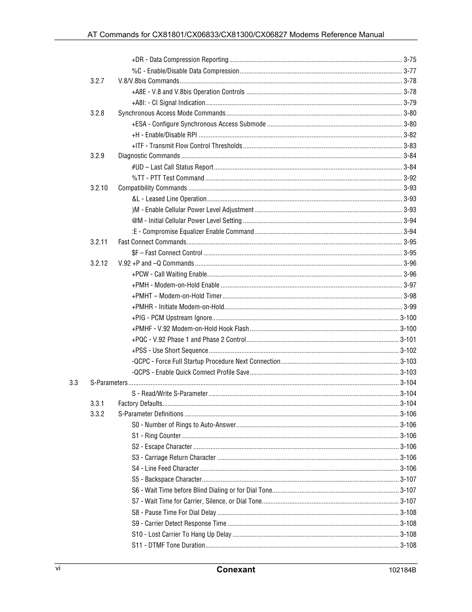 Comtrol AT Commands User Manual | Page 6 / 206