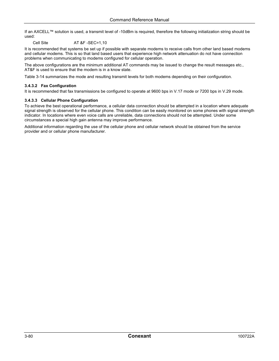 Comtrol AT Commands for SmartACFL User Manual | Page 100 / 172