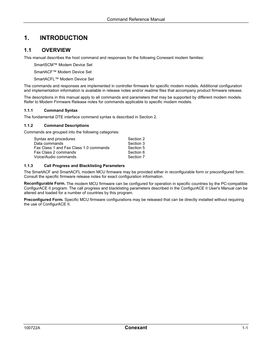 Introduction, 1 overview | Comtrol AT Commands for SmartACFL User Manual | Page 11 / 172