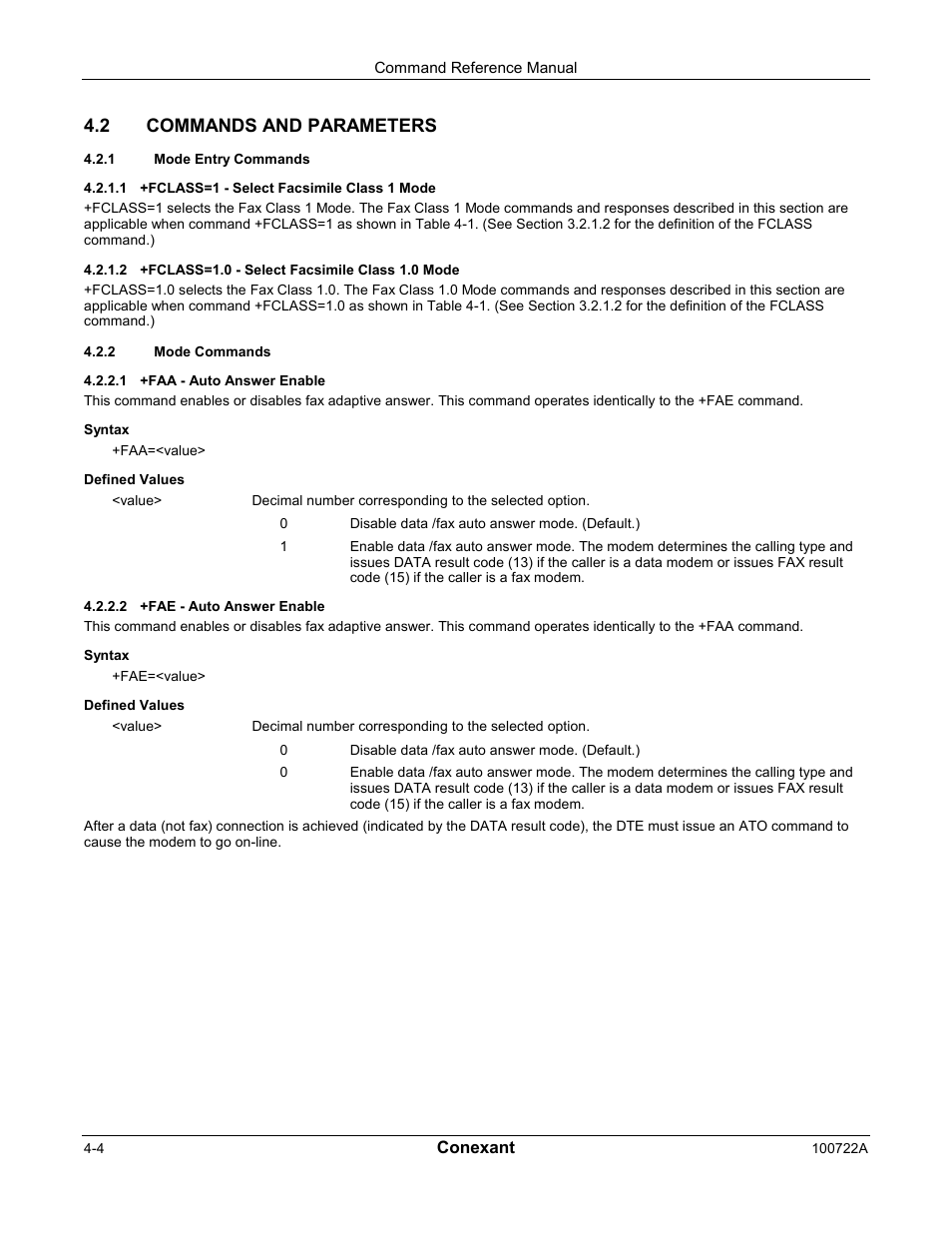 2 commands and parameters | Comtrol AT Commands for SmartACFL User Manual | Page 110 / 172
