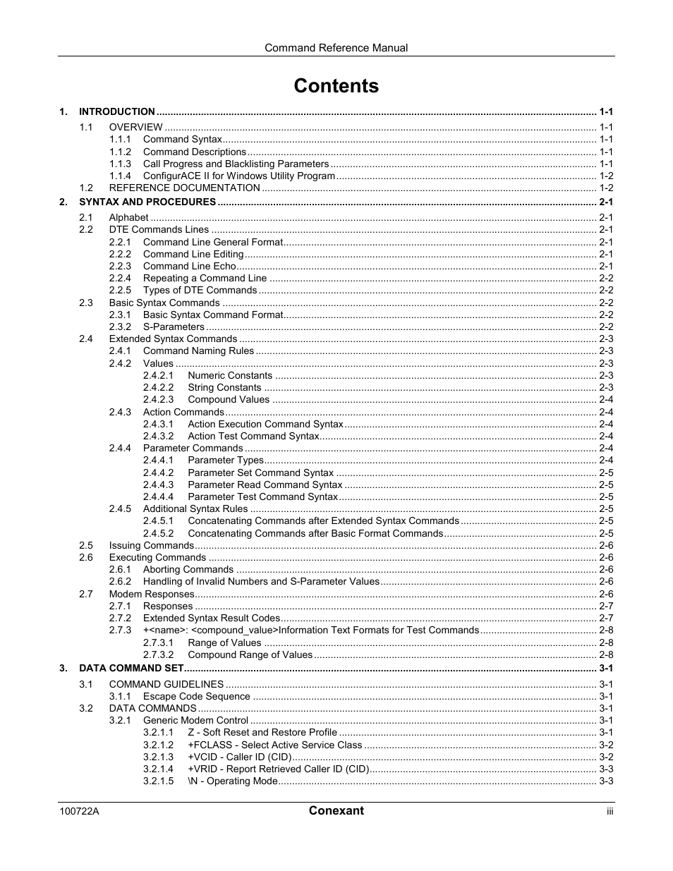 Comtrol AT Commands for SmartACFL User Manual | Page 3 / 172
