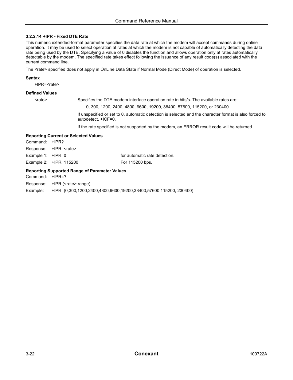 Comtrol AT Commands for SmartACFL User Manual | Page 42 / 172