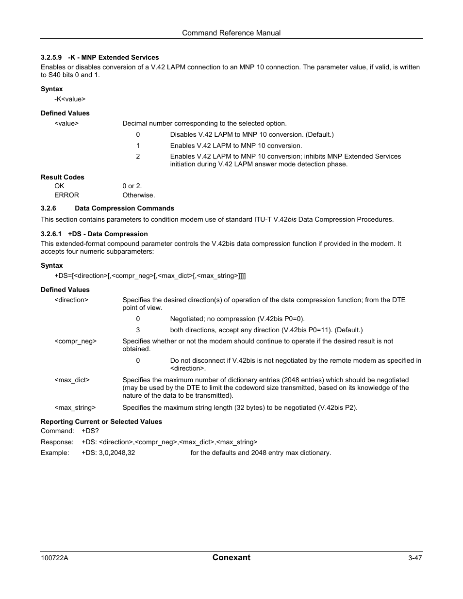 Comtrol AT Commands for SmartACFL User Manual | Page 67 / 172