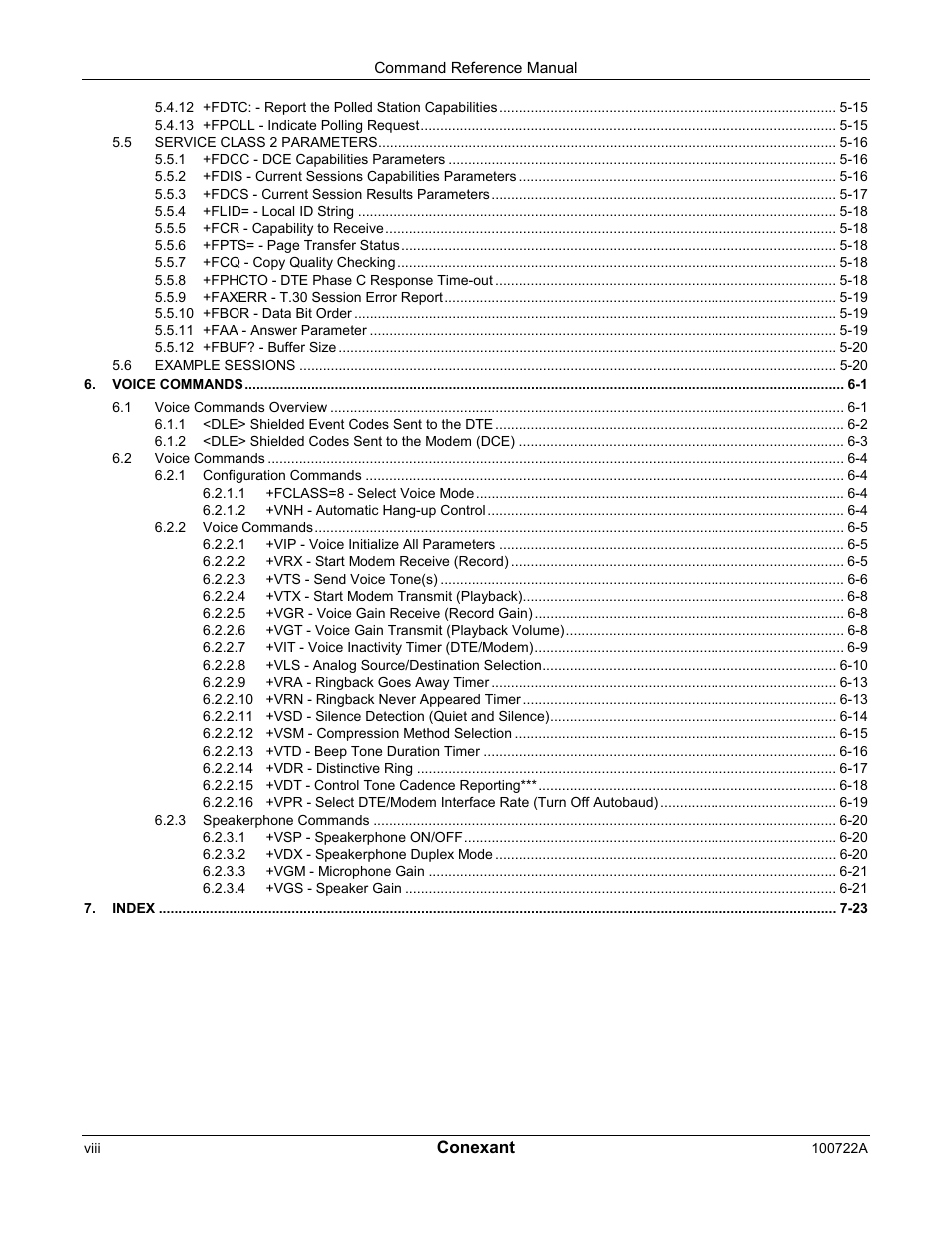 Comtrol AT Commands for SmartACFL User Manual | Page 8 / 172