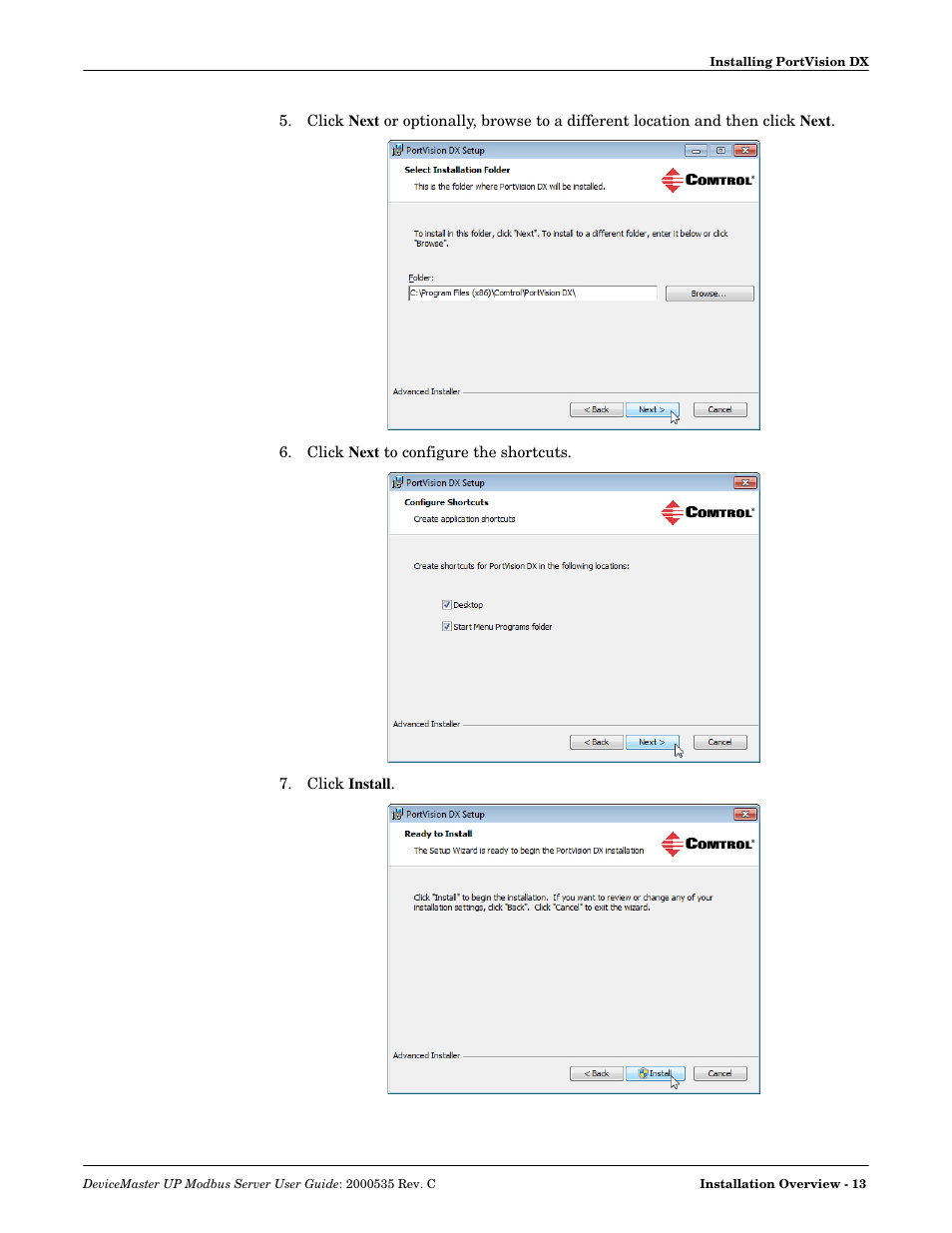 Comtrol Modbus Server User Manual | Page 13 / 40