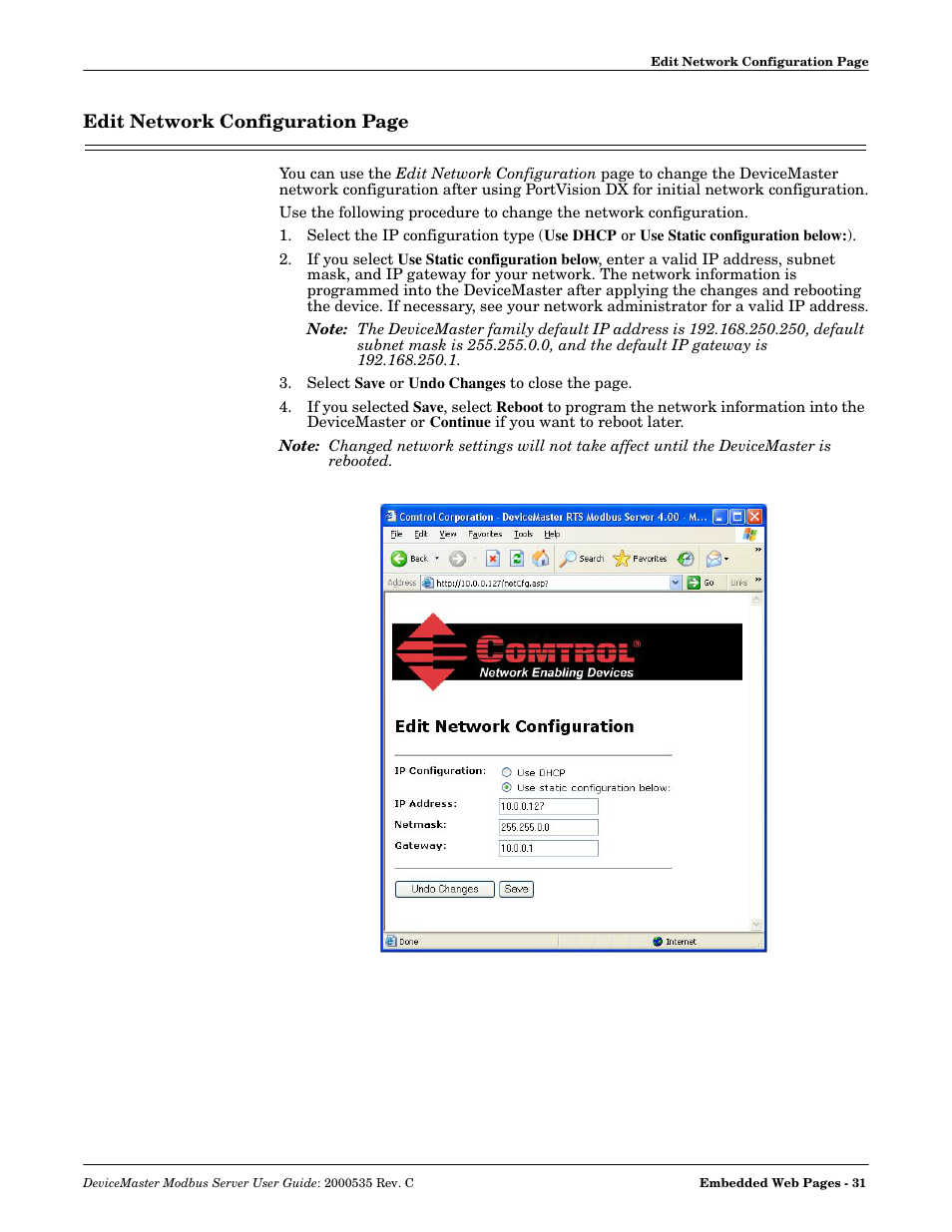 Comtrol Modbus Server User Manual | Page 31 / 40