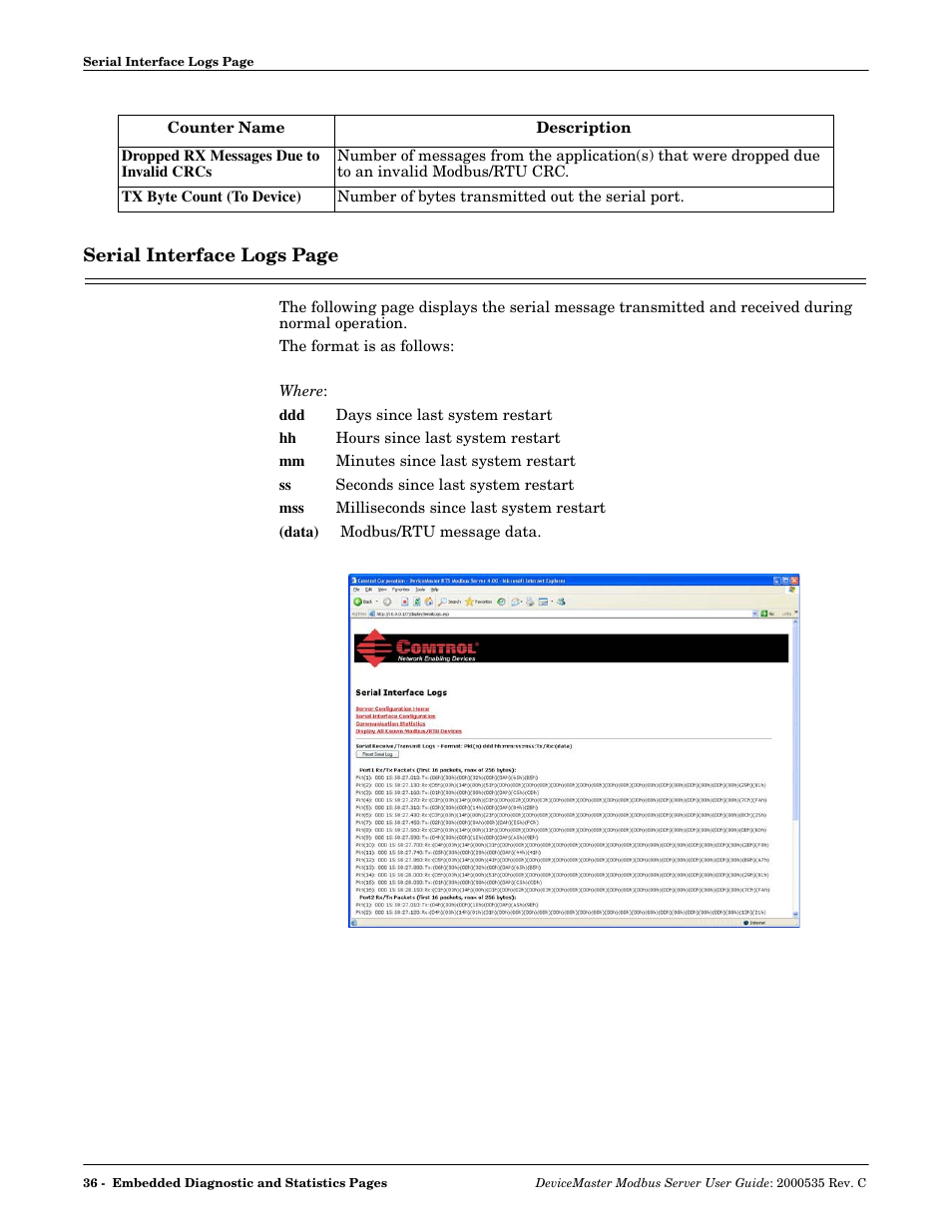 Comtrol Modbus Server User Manual | Page 36 / 40