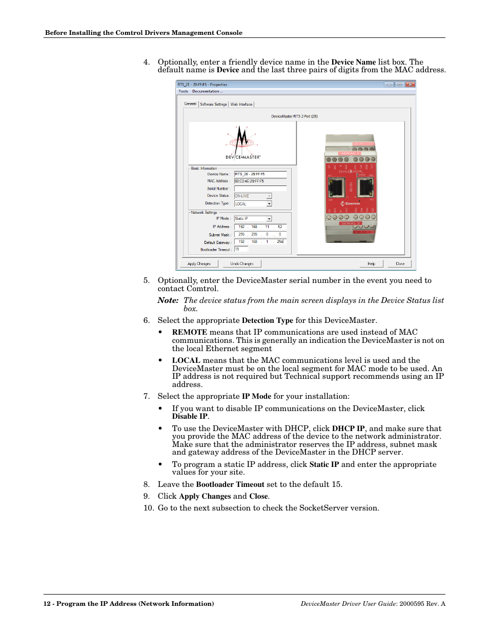 Comtrol DeviceMaster NS-Link User Manual | Page 12 / 88