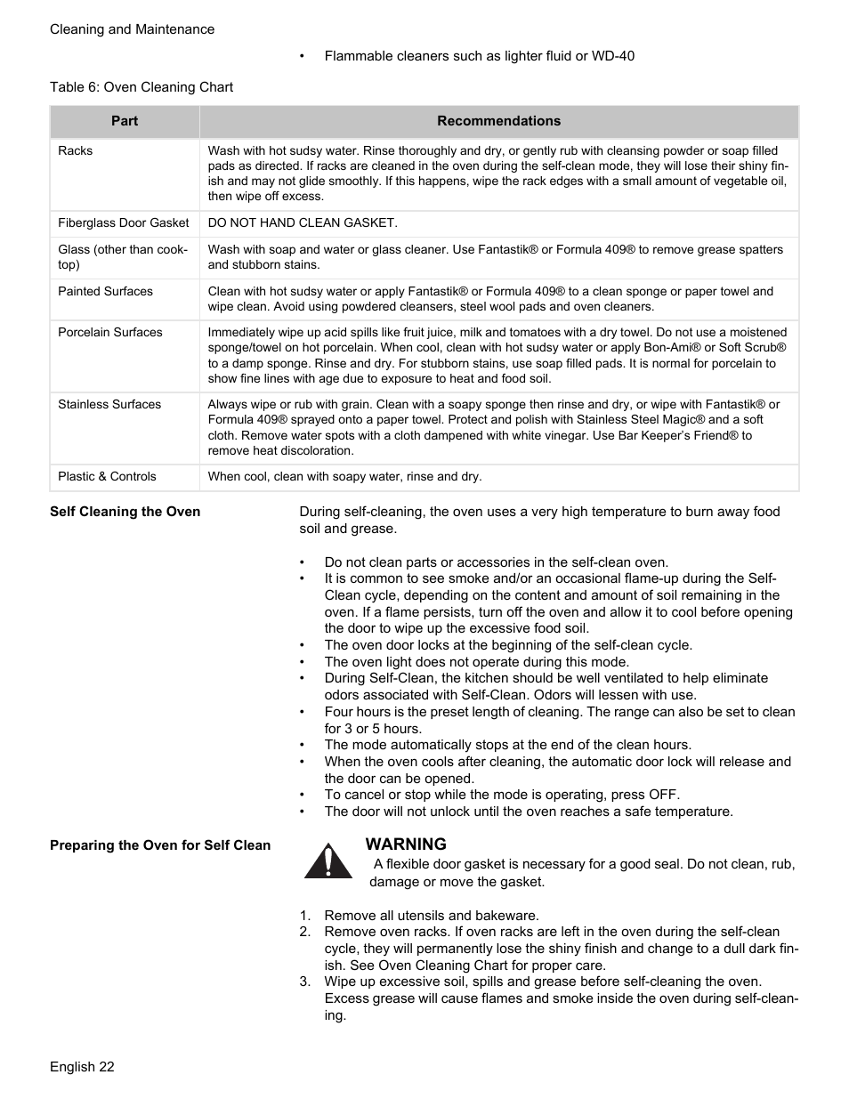 Bosch Gas free-standing Range with Mechanical controls User Manual | Page 24 / 104