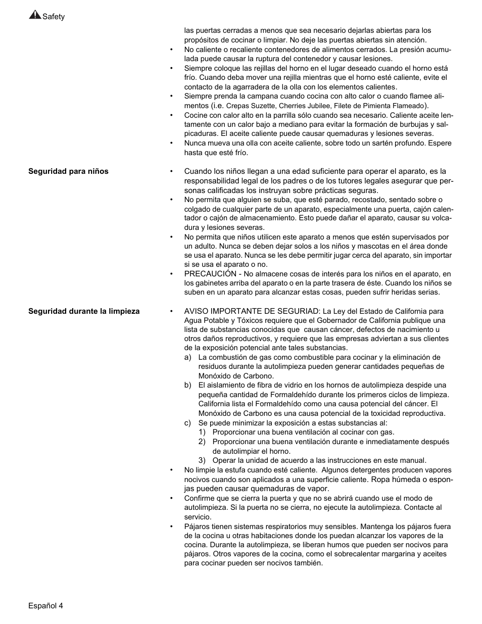 Bosch Gas free-standing Range with Mechanical controls User Manual | Page 72 / 104