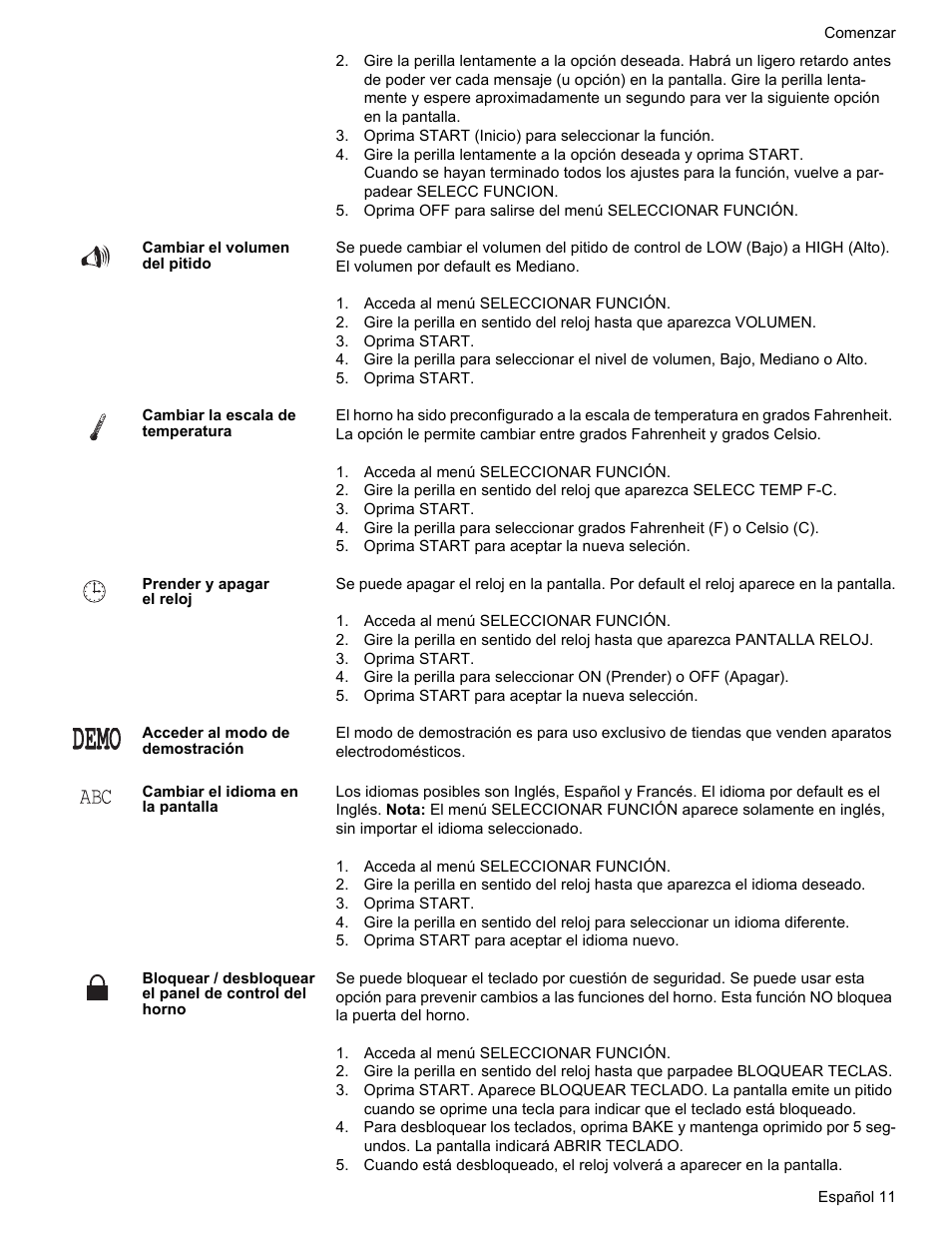 Bosch Gas free-standing Range with Mechanical controls User Manual | Page 79 / 104