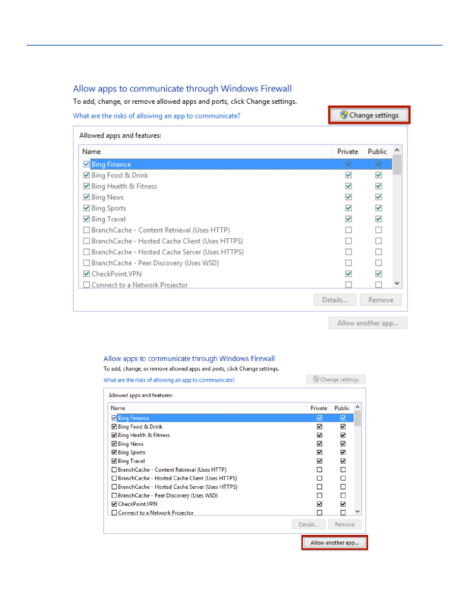 Rocketlinx web interface and the windows firewall | Comtrol RocketLinx Web User Manual | Page 2 / 5