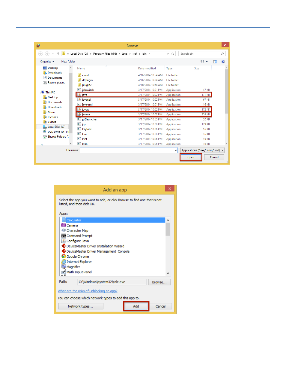 Rocketlinx web interface and the windows firewall | Comtrol RocketLinx Web User Manual | Page 4 / 5