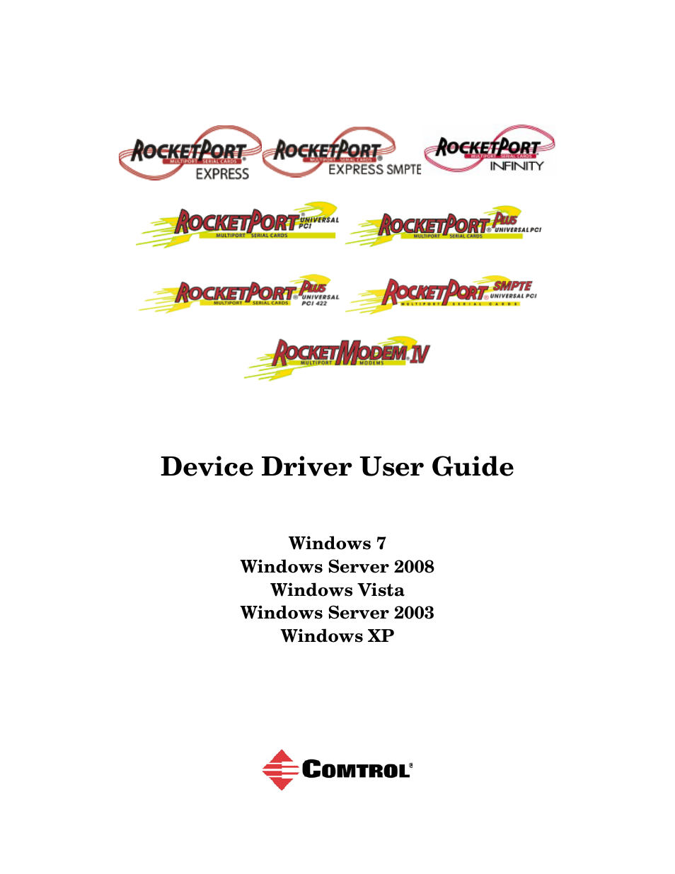 Comtrol Rocket Port User Manual | 66 pages