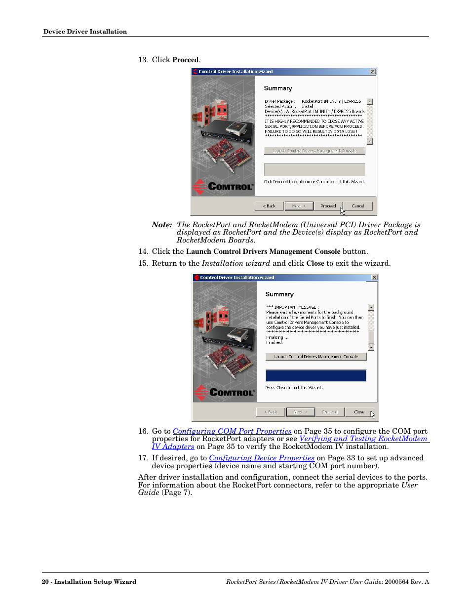 Comtrol Rocket Port User Manual | Page 14 / 66