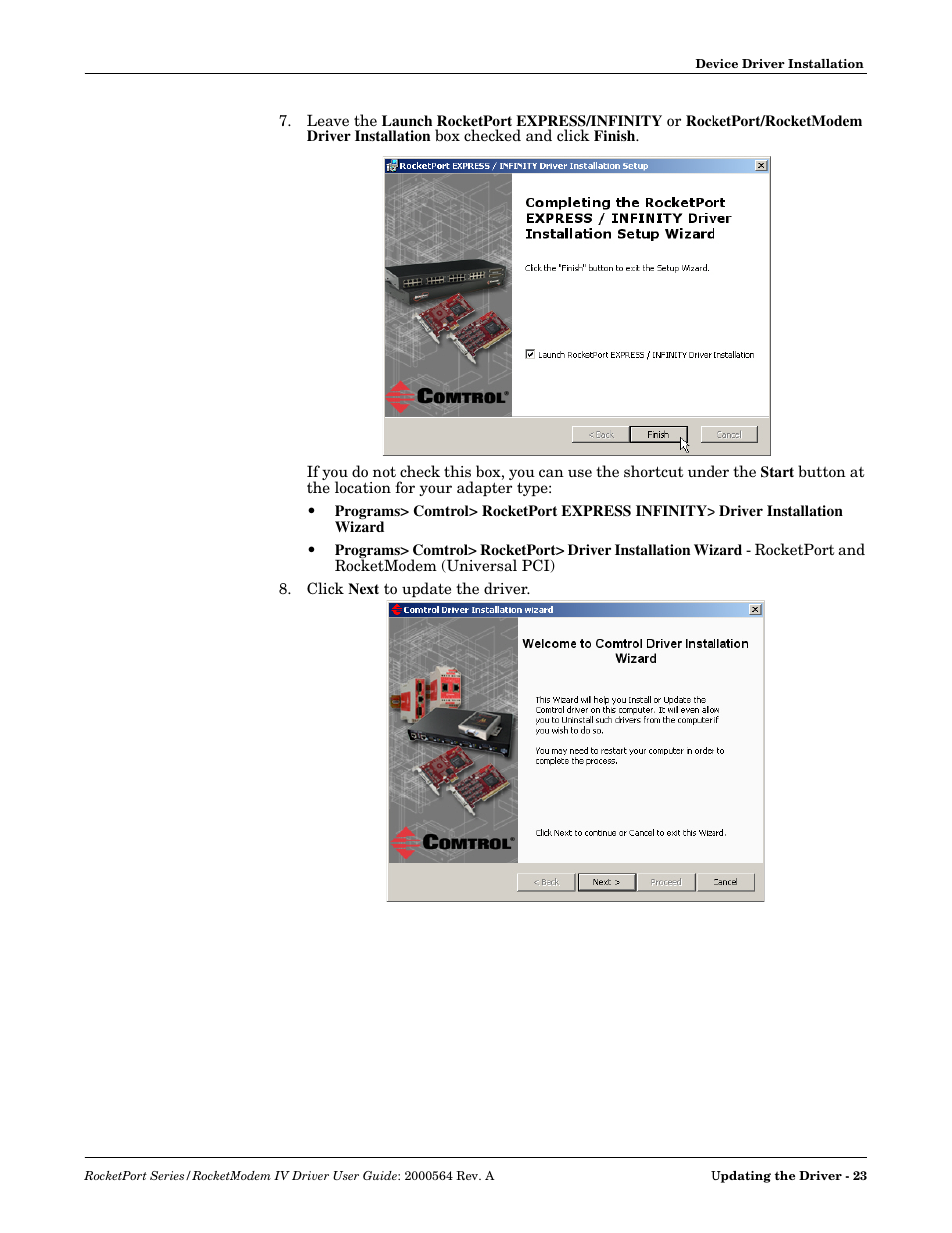 Comtrol Rocket Port User Manual | Page 17 / 66