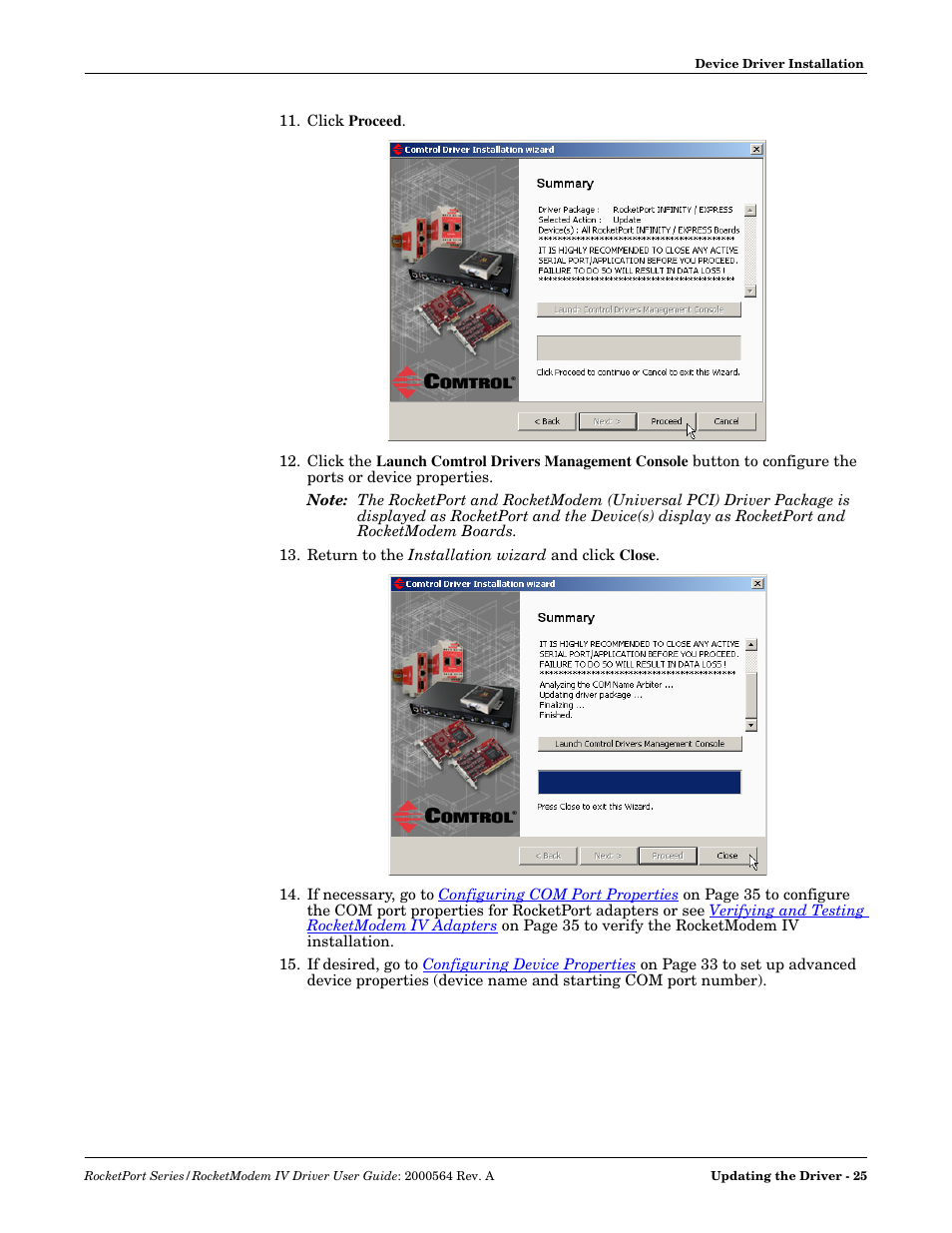 Comtrol Rocket Port User Manual | Page 19 / 66