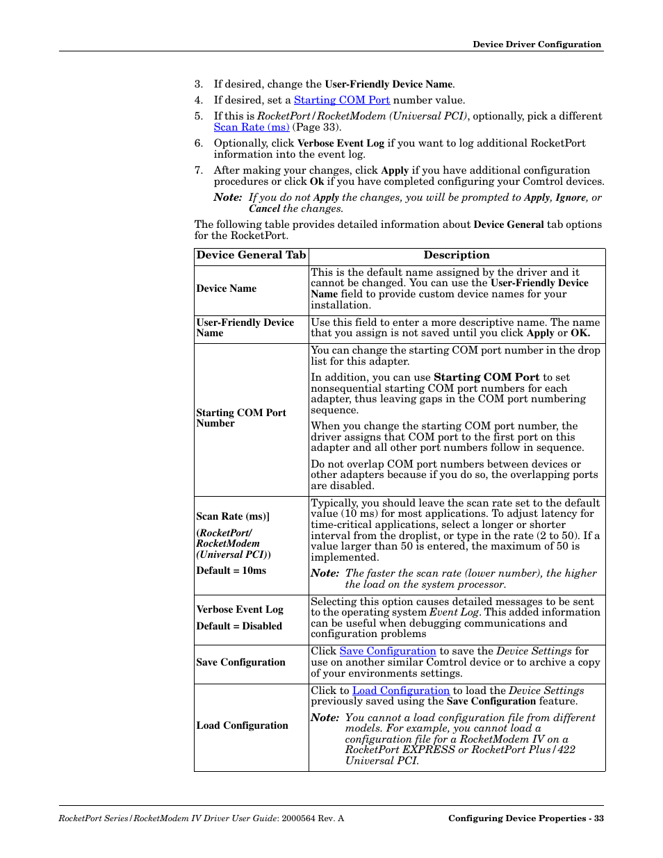 Comtrol Rocket Port User Manual | Page 29 / 66