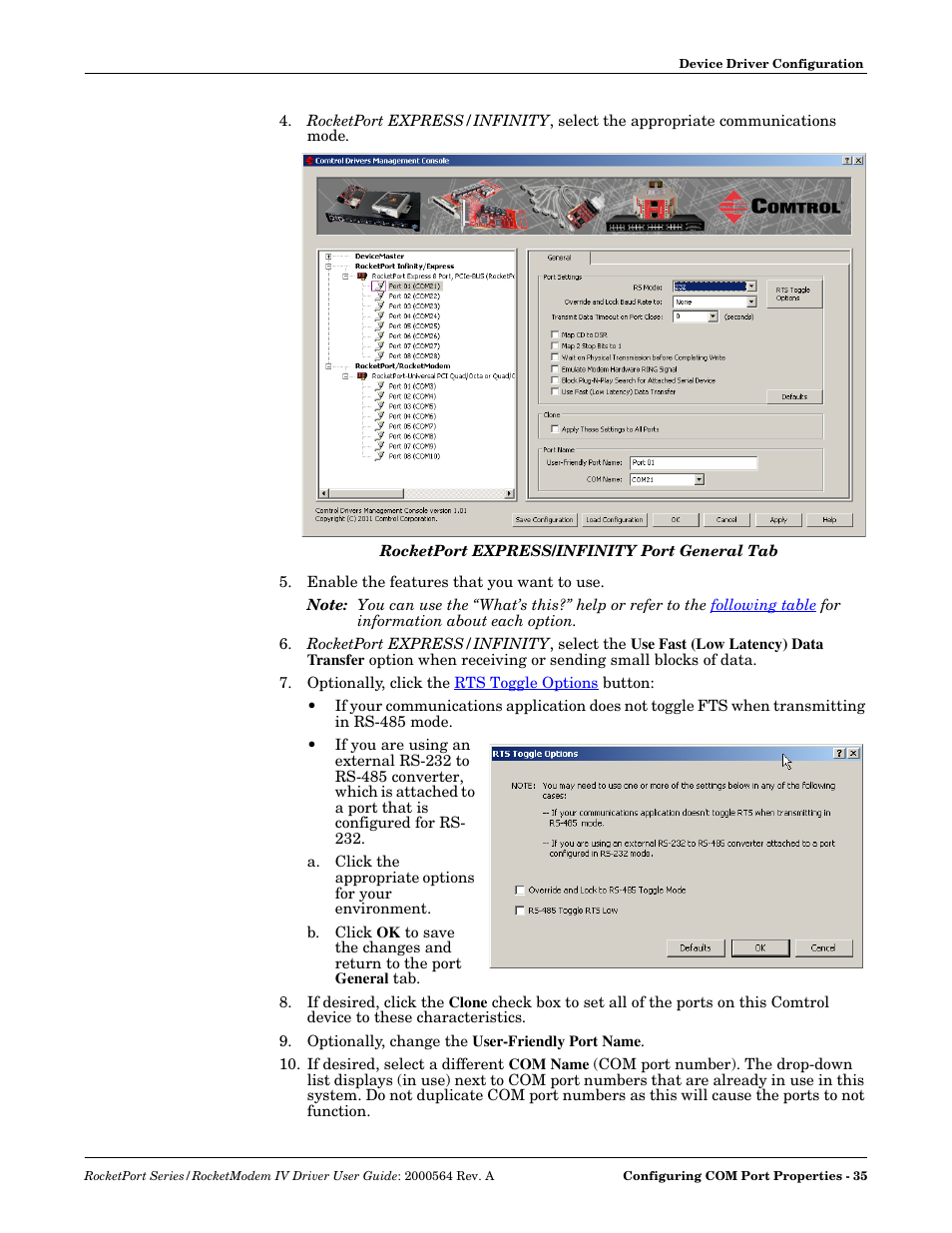 Comtrol Rocket Port User Manual | Page 31 / 66