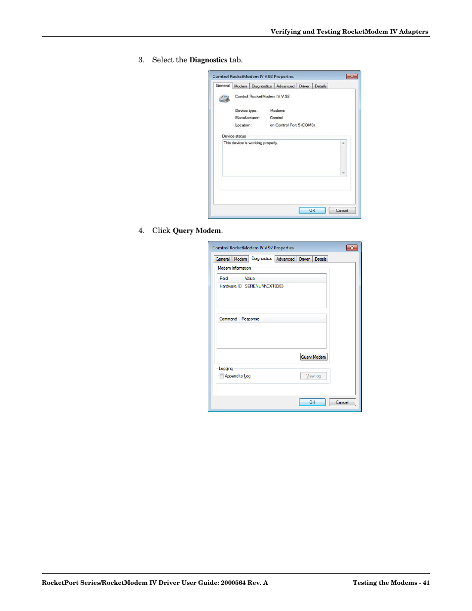 Comtrol Rocket Port User Manual | Page 41 / 66