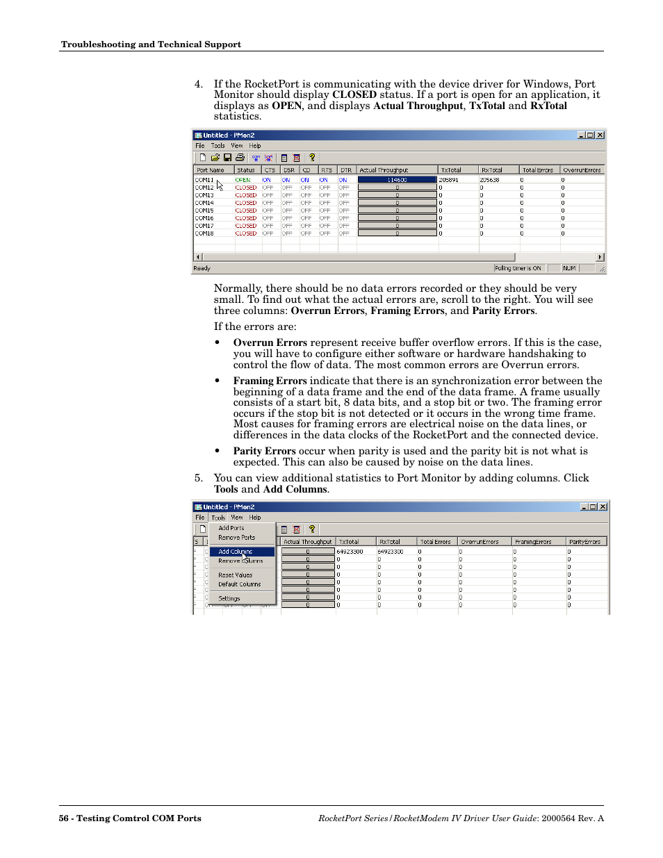 Comtrol Rocket Port User Manual | Page 56 / 66