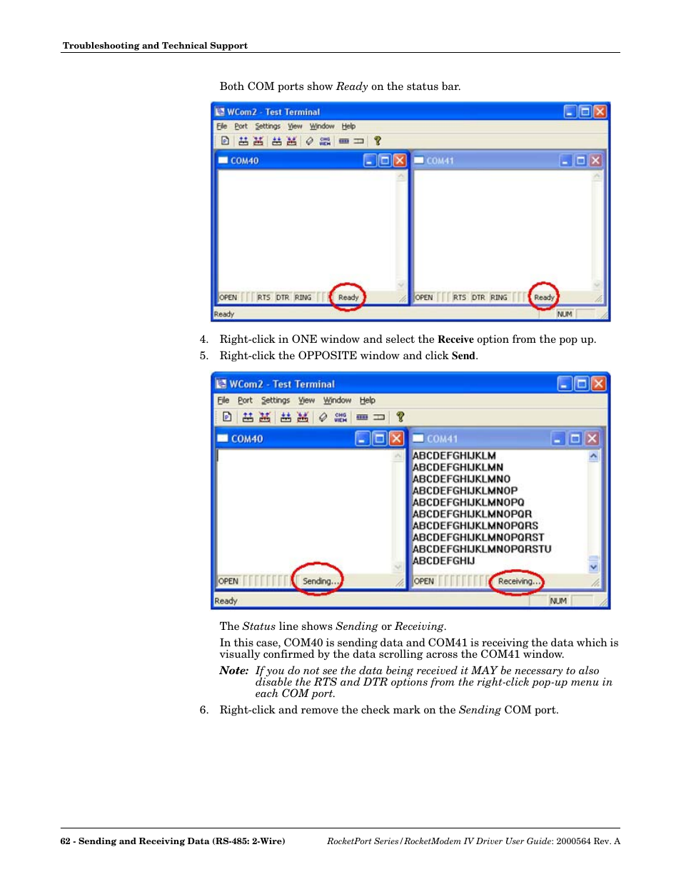 Comtrol Rocket Port User Manual | Page 62 / 66