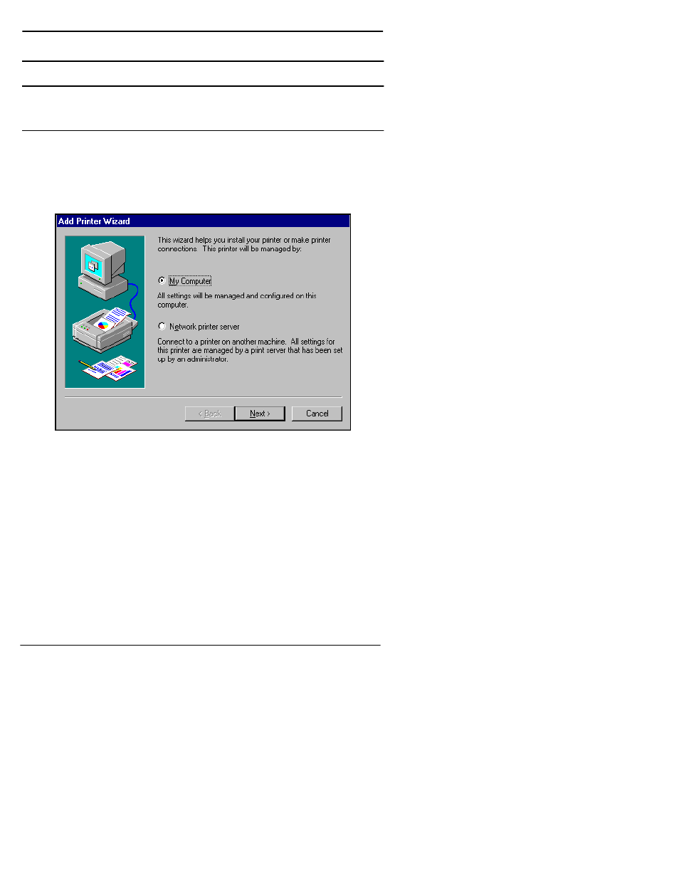 Printer configuration, Adding serial printers | Comtrol RocketPort Serial Hub Series User Manual | Page 58 / 88