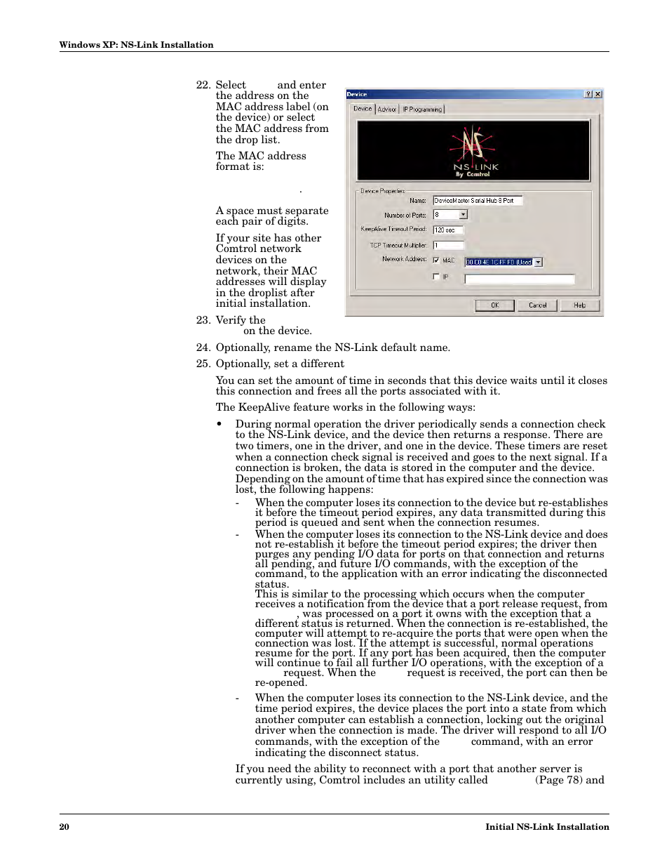 Comtrol NS-link Windows NT User Manual | Page 20 / 100