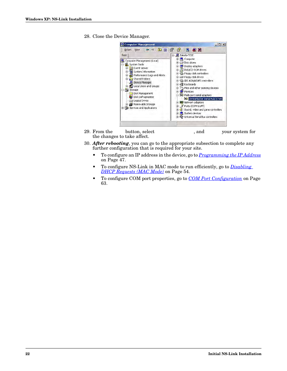 Comtrol NS-link Windows NT User Manual | Page 22 / 100