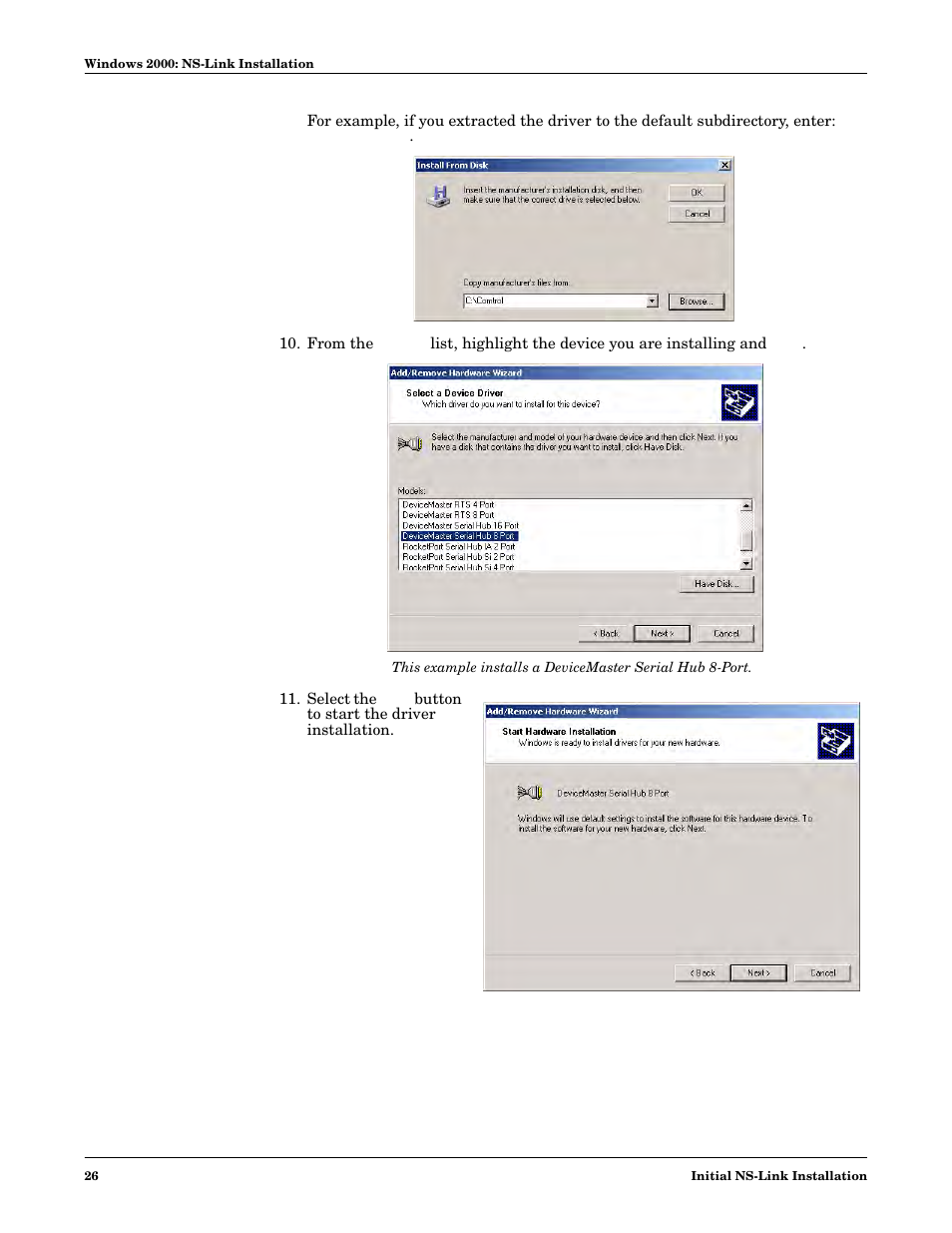 Comtrol NS-link Windows NT User Manual | Page 26 / 100