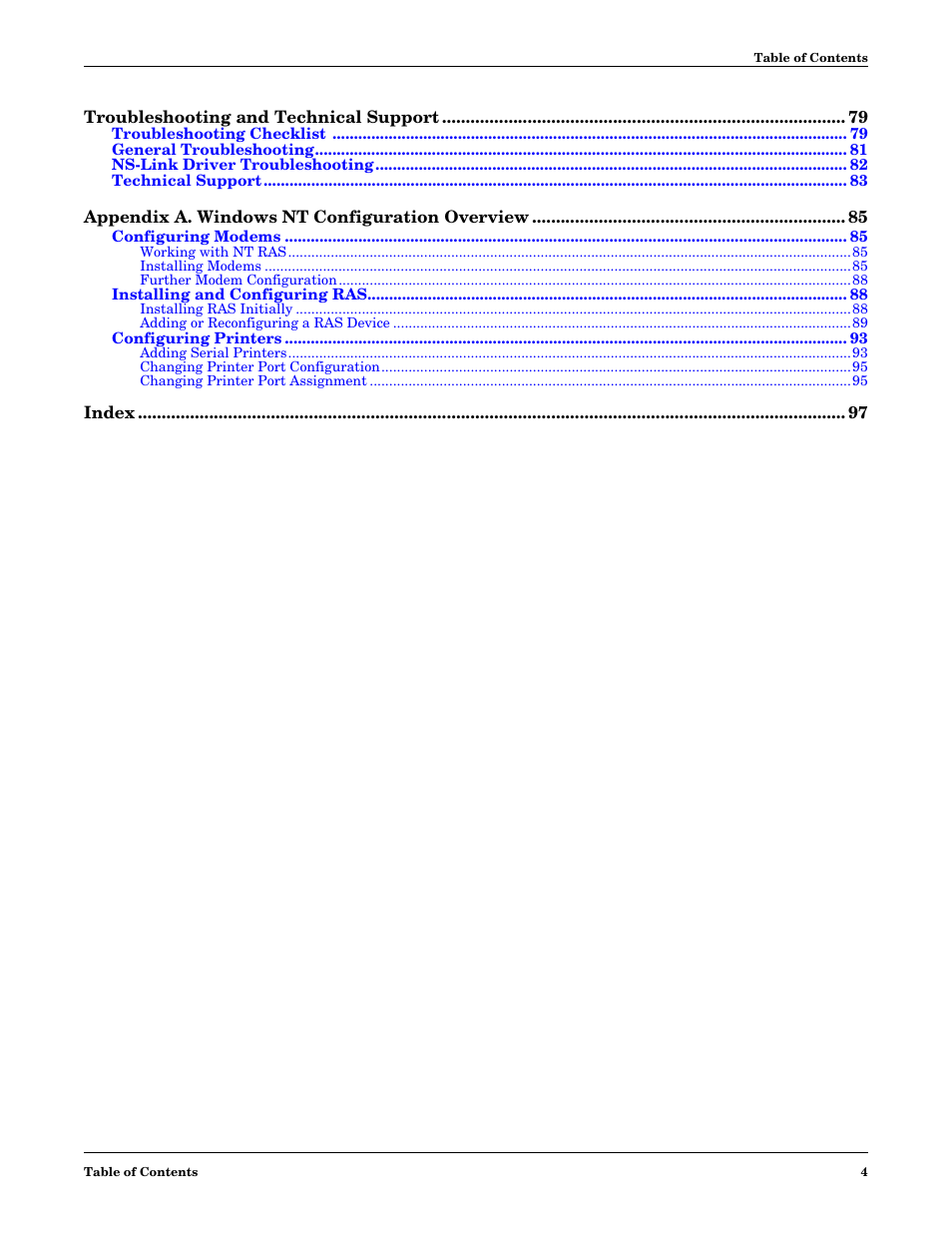 Comtrol NS-link Windows NT User Manual | Page 4 / 100