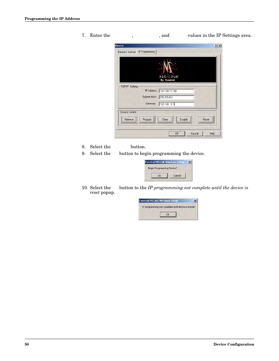 Step 7 | Comtrol NS-link Windows NT User Manual | Page 50 / 100