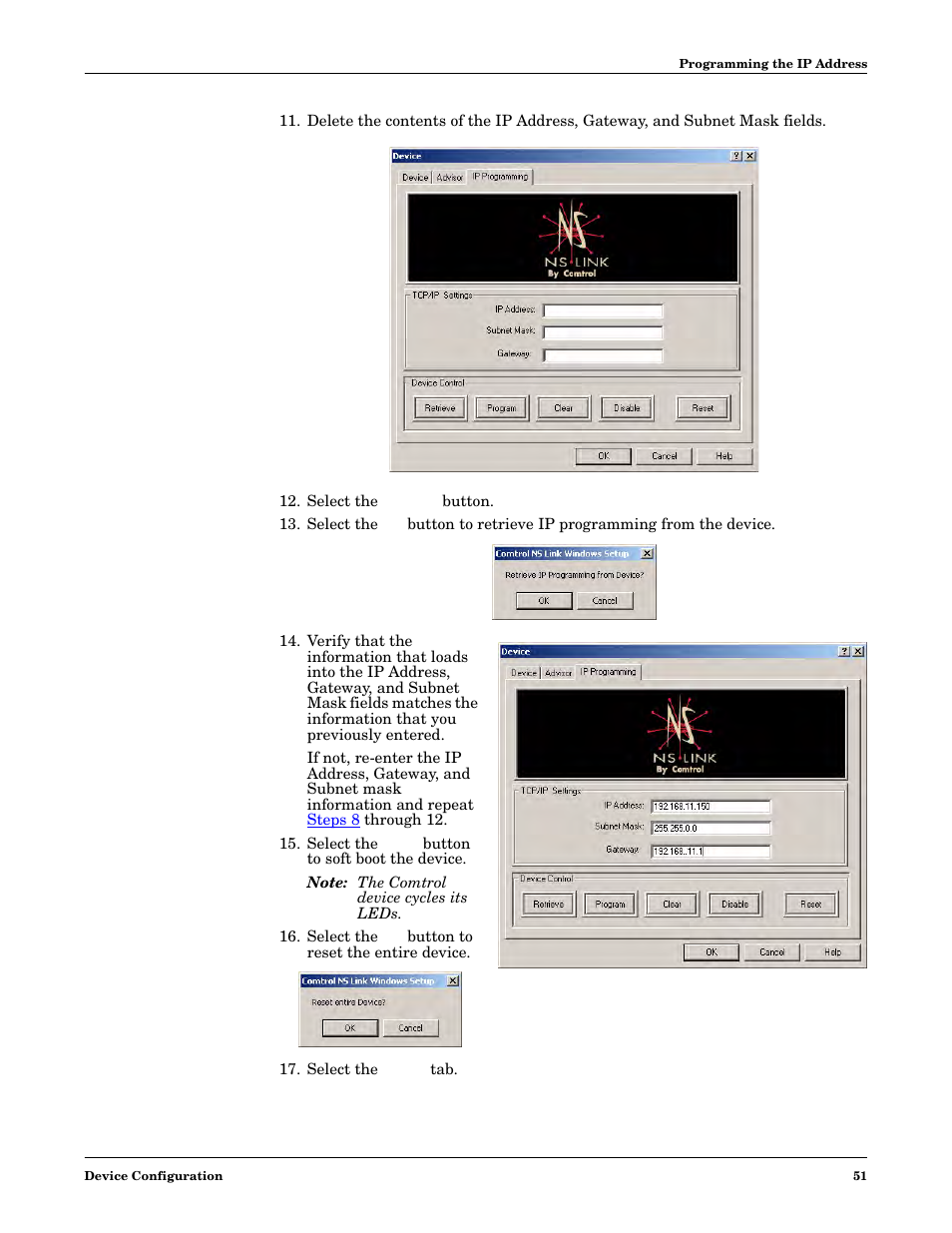 Comtrol NS-link Windows NT User Manual | Page 51 / 100