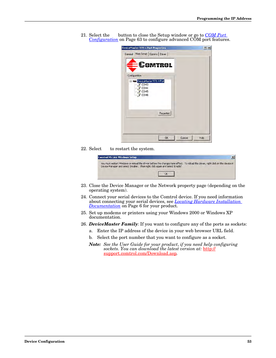 Comtrol NS-link Windows NT User Manual | Page 53 / 100