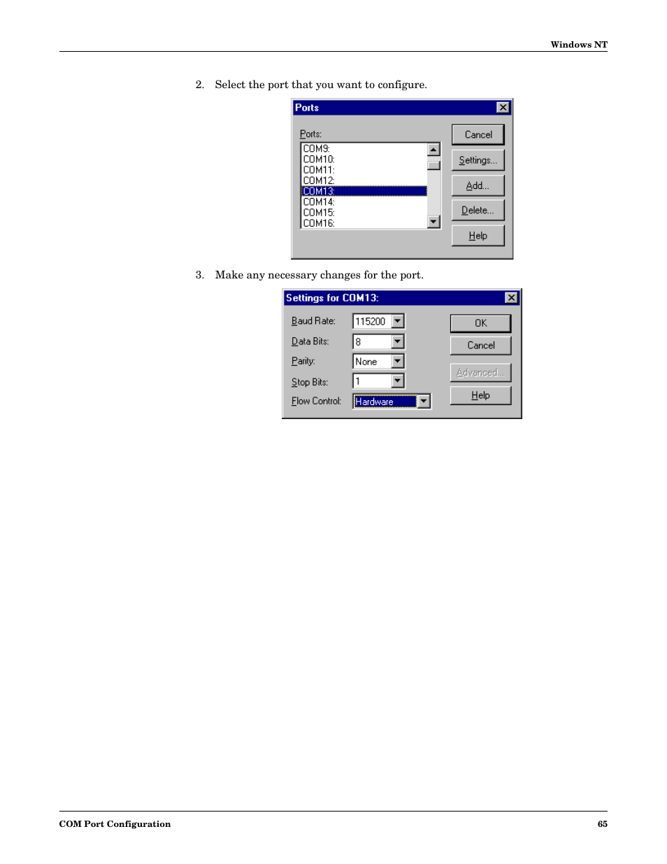 Comtrol NS-link Windows NT User Manual | Page 65 / 100