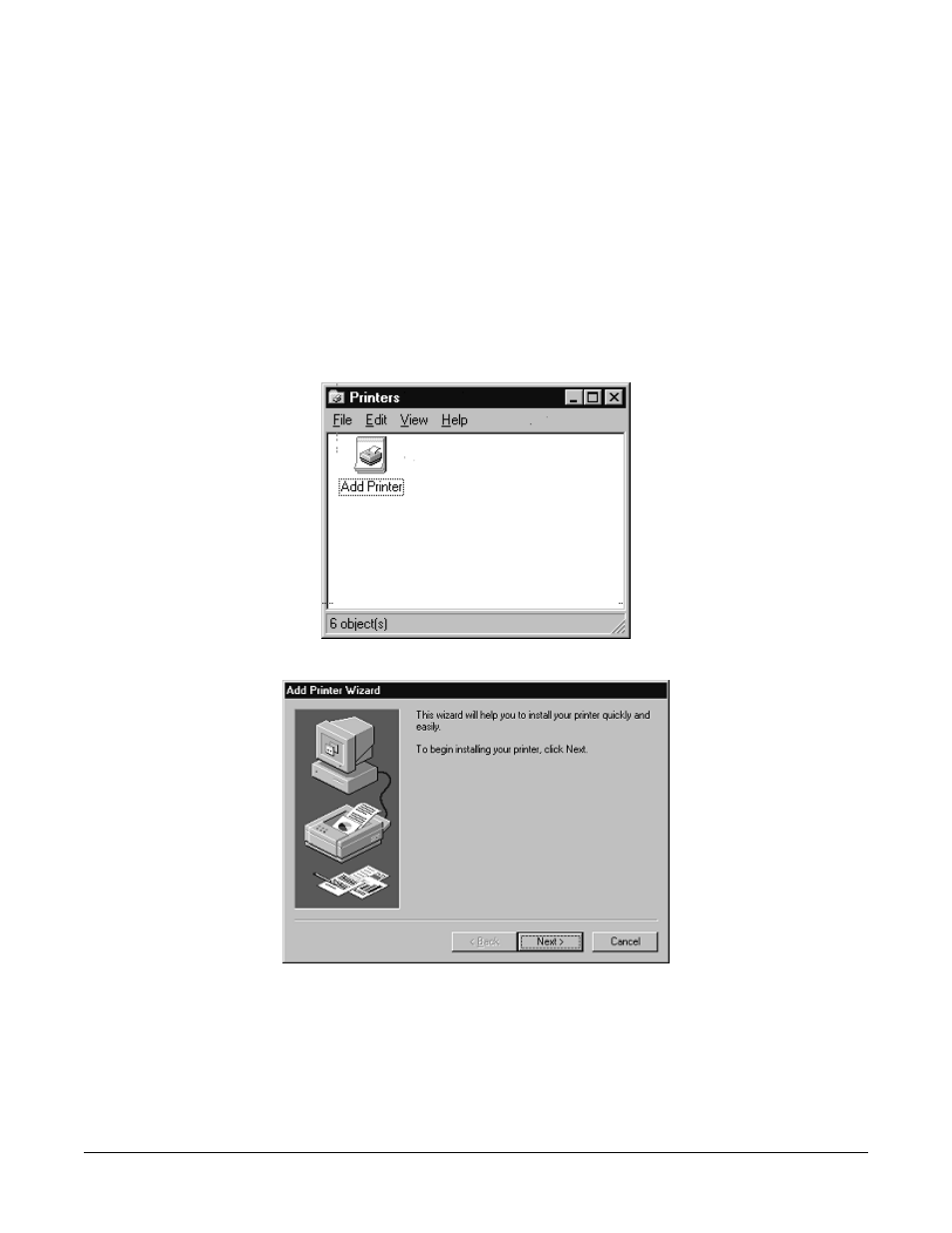 Configuring printers, Adding serial printers | Comtrol RocketPort Serial Hub Si Driver Installation for Windows 98 User Manual | Page 28 / 47