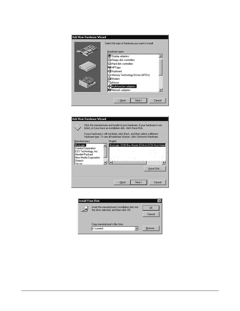 Comtrol RocketPort Serial Hub Si Driver Installation for Windows 98 User Manual | Page 7 / 47