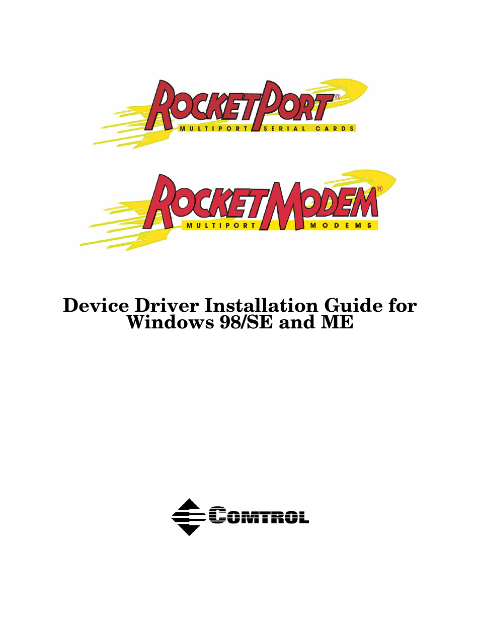 Comtrol Multiport Modems  Windows 98 User Manual | 55 pages