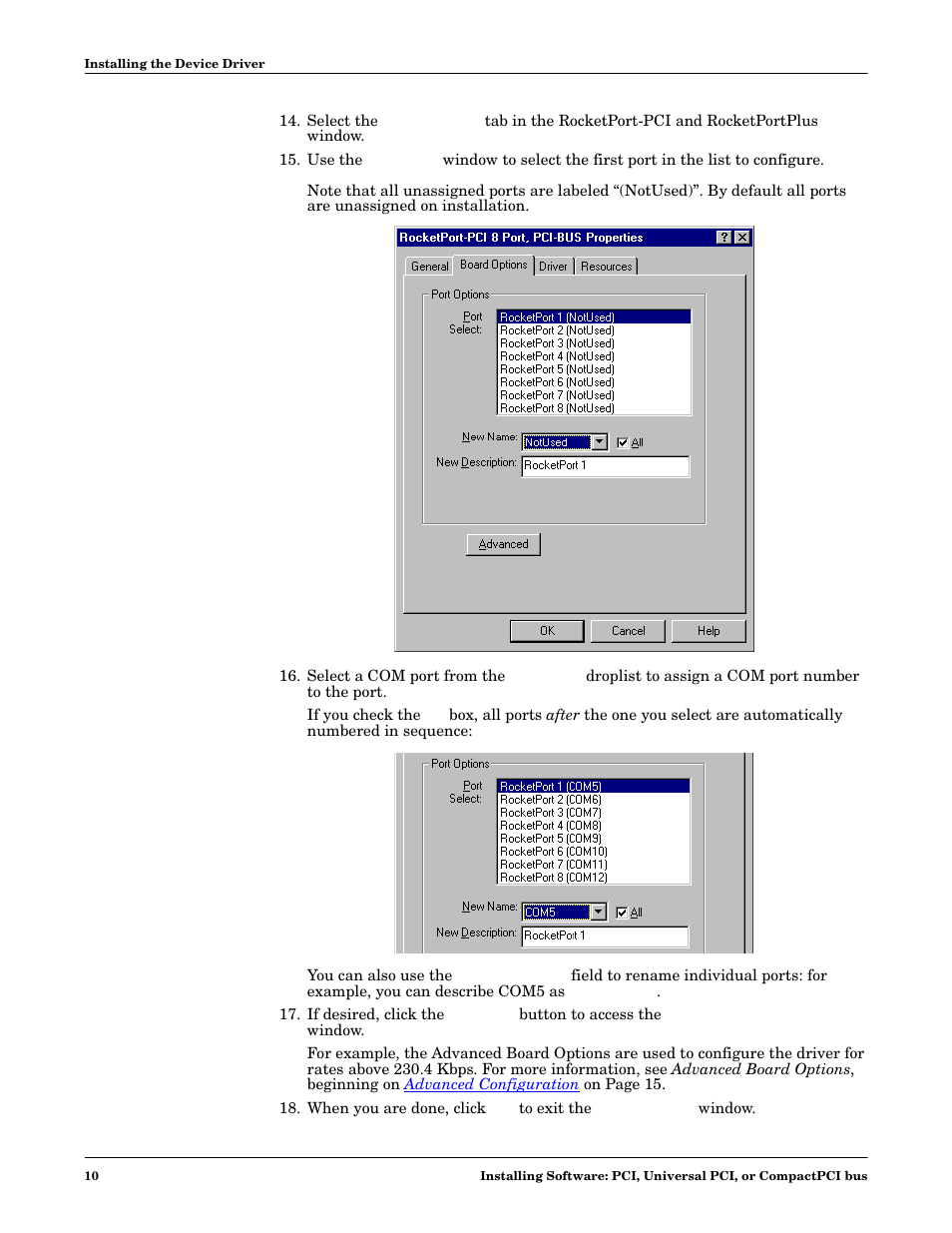 Comtrol Multiport Modems  Windows 98 User Manual | Page 10 / 55