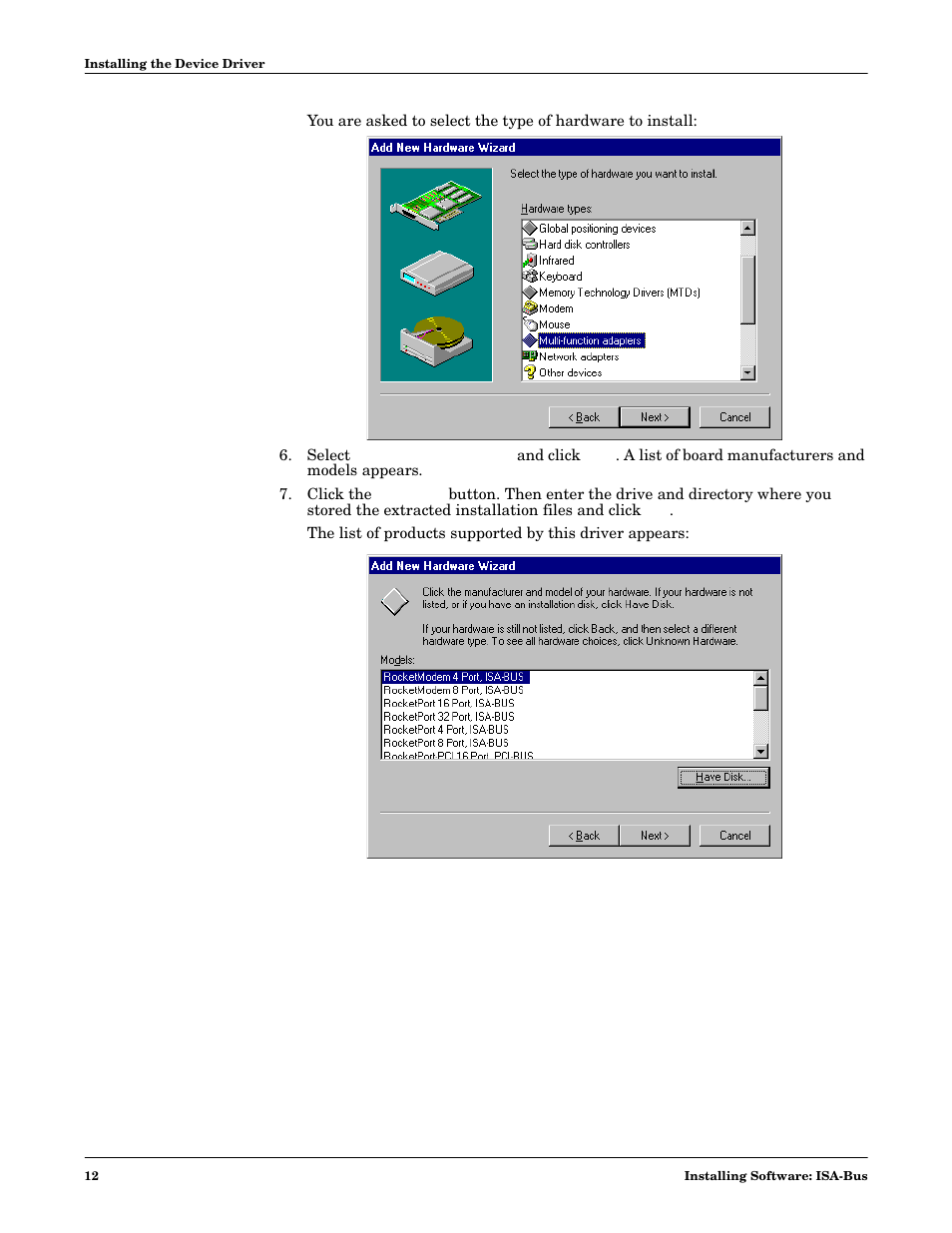 Comtrol Multiport Modems  Windows 98 User Manual | Page 12 / 55