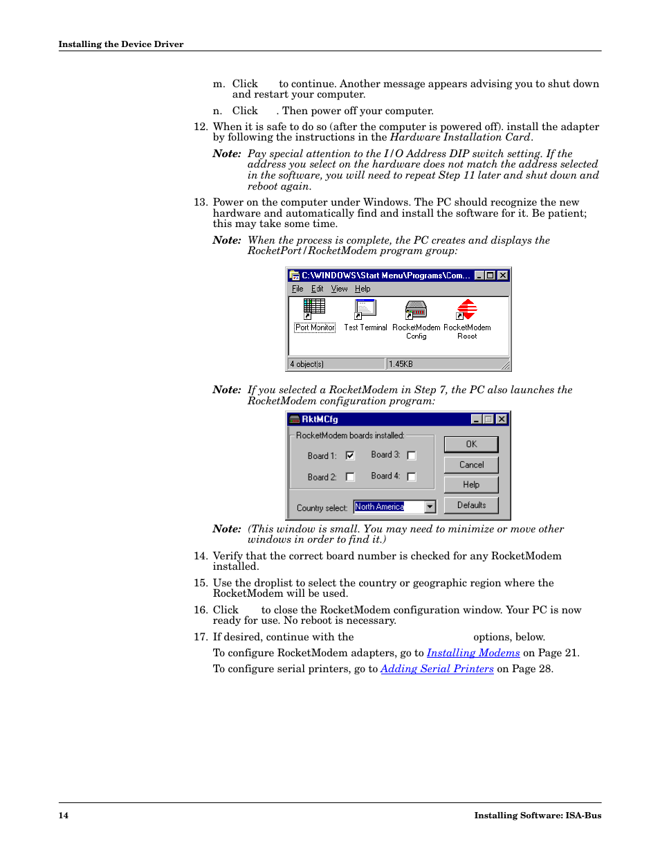 Comtrol Multiport Modems  Windows 98 User Manual | Page 14 / 55
