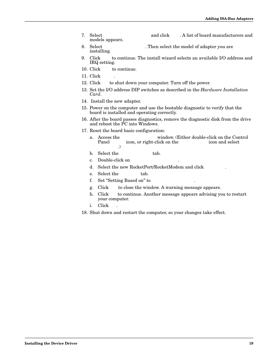 Comtrol Multiport Modems  Windows 98 User Manual | Page 19 / 55