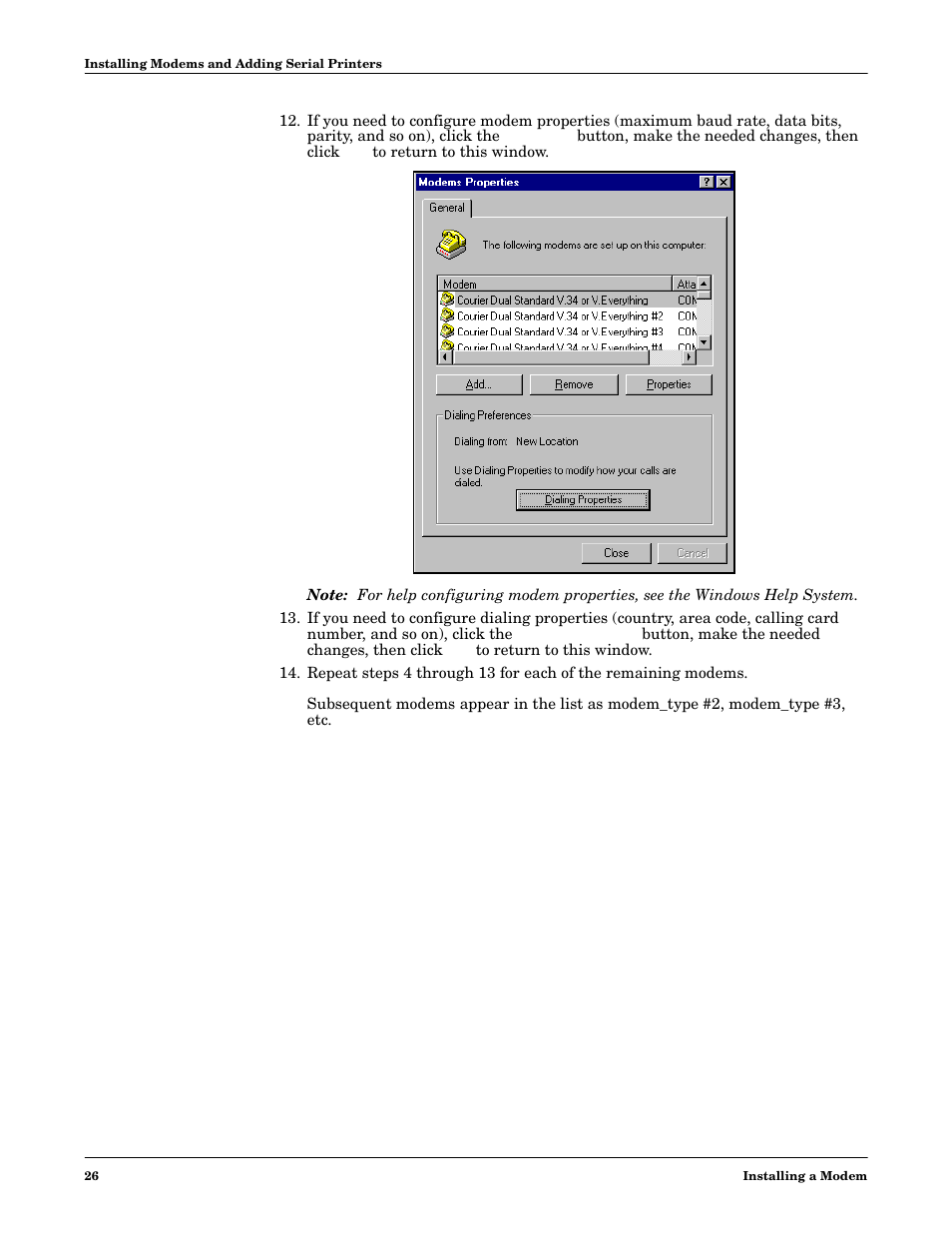 Comtrol Multiport Modems  Windows 98 User Manual | Page 26 / 55