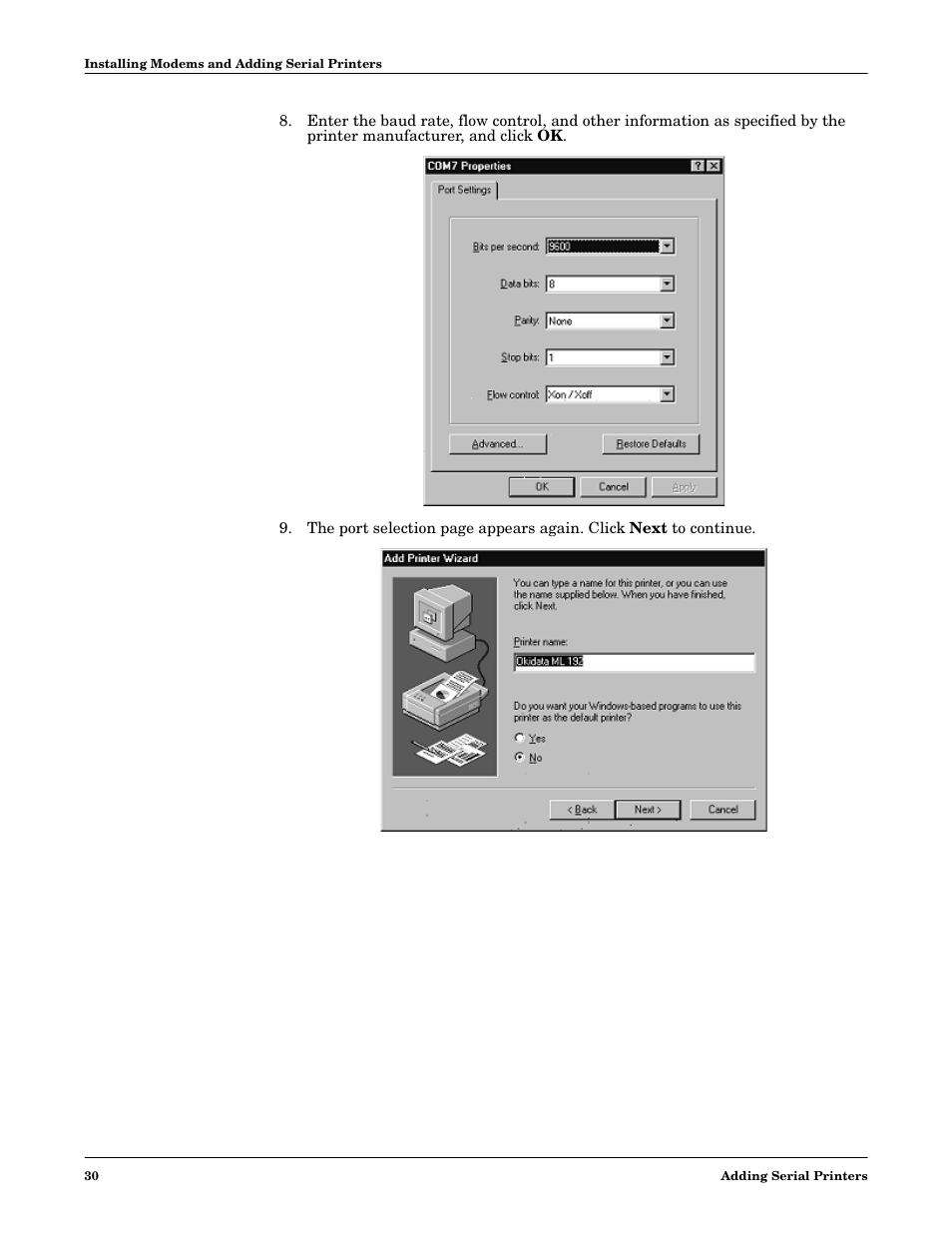Comtrol Multiport Modems  Windows 98 User Manual | Page 30 / 55